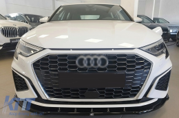 Alerón Parachoques para Audi A3 8Y S-Line S3 2020-2024 Sedán Sportback RS3 Design-image-6113641