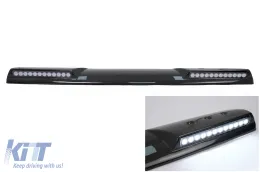 image-6-Alerón Spoiler techo LED para Mercedes G Facelift W463 W464 2018-2022 Carbono Luces diurnas