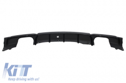 Alerón Tronco Difusor Doble para BMW 3 F30 2011-2019 M4 CSL Look Negro brillante-image-6055965
