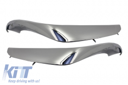 Aletas Divisoras Cromo para Mercedes S W222 13-17 S65/ S63 Parachoques Aftermarket-image-6010815