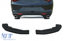 Alette divisorie laterali paraurti posteriore per Alfa Romeo Stelvio 949 2016-2020 Nero-image-6093208