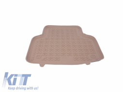 Alfombra piso Caucho Beige para AUDI Q7 4M 2015- Q8 ​​2018- Libre olores Dedicado-image-5999610