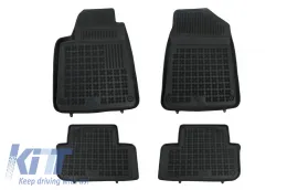 image-78-Alfombrilla Goma Negra para PEUGEOT 407 04,2004-2011 Dedicada Inodoro Borde Aumentado