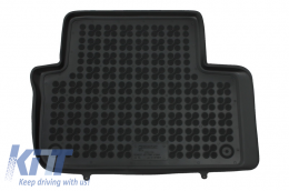 Alfombrilla Goma Negra para PEUGEOT 407 04,2004-2011 Dedicada Inodoro Borde Aumentado-image-6013682