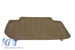 Alfombrillas Goma Tapetes Beige para BMW X3 E83 04-2010 borde aumentado Inodore-image-6004109