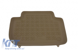 Alfombrillas Goma Tapetes Beige para BMW X3 E83 04-2010 borde aumentado Inodore-image-6004110