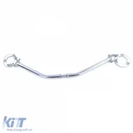 Aluminium Front-Strebe 3-teilig poliert geeignet für BMW 3er E46 316 318 ab 98-image-6194553