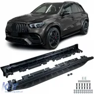 Aluminium Laufflächen Black Edition Seitenverkleidung OE-Look geeignet für Mercedes GLE V167 18-23-image-6278417