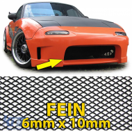 image-49-Aluminium-Mesh-Rennsportgrill, Waben-Mesh-Rennsportgrill 135X30cm schwarz fein