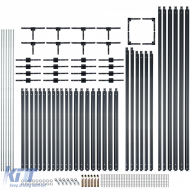 Aluminium-Montagerahmen für LED-Sechseckbeleuchtung für Garage Werkstatt Showroom-image-6193293