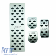 Aluminium Pedal Set suitable for VW Group until 2004 ABT Style, 4 pieces