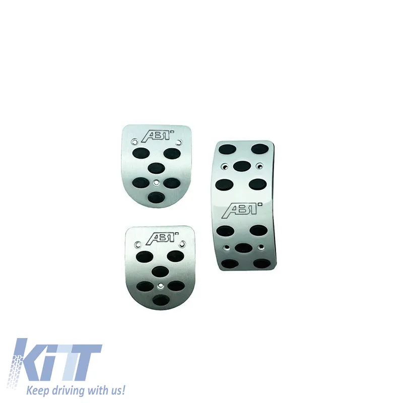 Aluminium Pedal Set suitable for VW Group until 2004 ABT Style, 4 pieces