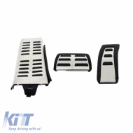 Aluminium Pedal With Footrest Suitable for Audi A4 B8 08-15 / A5 08-16 / Q5 08-16 / A6 11-15 / A7 / Porsche Macan Automatic Set 3 Pcs KPAU03 - CGRKPA6035309