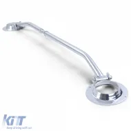 Aluminium-Strebenstange vorne, 3-teilig, poliert, geeignet für VW Golf 3 Cabrio 3 + 5-Türer Variant-image-6190875