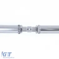 Aluminium-Strebenstange vorne, 3-teilig, poliert, geeignet für VW Golf 3 Cabrio 3 + 5-Türer Variant-image-6190876