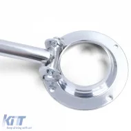 Aluminium-Strebenstange vorne, 3-teilig, poliert, geeignet für VW Golf 3 Cabrio 3 + 5-Türer Variant-image-6190877