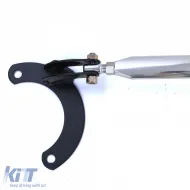 Aluminium Vorderstrebe 3-teilig verstellbar geeignet für Peugeot 206 + CC SW 98-08-image-6195446