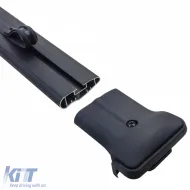 Aluminum crossbars for roof railing black for VW Bus Transporter T5 T6 2003-2024-image-6327201