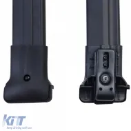 Aluminum crossbars for roof railing black for VW Bus Transporter T5 T6 2003-2024-image-6327203