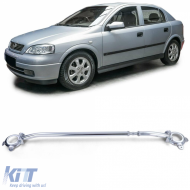Aluminum front strut bar polished for Opel Astra G 1998-2004