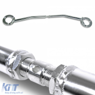 Aluminum front strut brace 3-piece polished suitable for BMW 3 Series E36 316i 318i M40 -94 - ODASB6012991