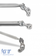 Aluminum front strut brace polished suitable for BMW 1 Series E81 E82 E87 petrol models from 04-image-6261451