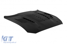 Aluminum GT500 KR style front hood suitable for Ford Mustang 2018-2022-image-6161702