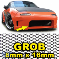 Aluminum mesh racing grille honeycomb grille race grille 100x40cm 8x16mm black - ODGAR6014181