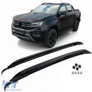 Aluminum roof rack roof rails black fits for VW Amarok II from 2022