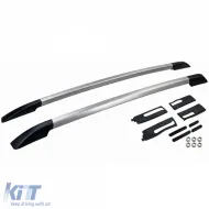 Aluminum roof rail silver retrofit suitable for Ford Ranger T6 T7 T8 2012-2022-image-6327071
