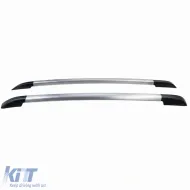 Aluminum roof rail silver retrofit suitable for Ford Ranger T6 T7 T8 2012-2022-image-6327073