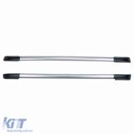 Aluminum roof rail silver retrofit suitable for Ford Ranger T6 T7 T8 2012-2022-image-6327075