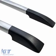 Aluminum roof rail silver retrofit suitable for Ford Ranger T6 T7 T8 2012-2022-image-6327076