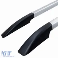Aluminum roof rail silver retrofit suitable for Ford Ranger T6 T7 T8 2012-2022-image-6327077