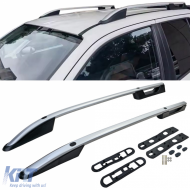 Aluminum roof railing silver retrofit suitable for VW Amarok I 2010-2022