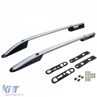 Aluminum roof railing silver retrofit suitable for VW Amarok I 2010-2022-image-6326392
