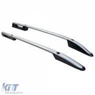 Aluminum roof railing silver retrofit suitable for VW Amarok I 2010-2022-image-6326393