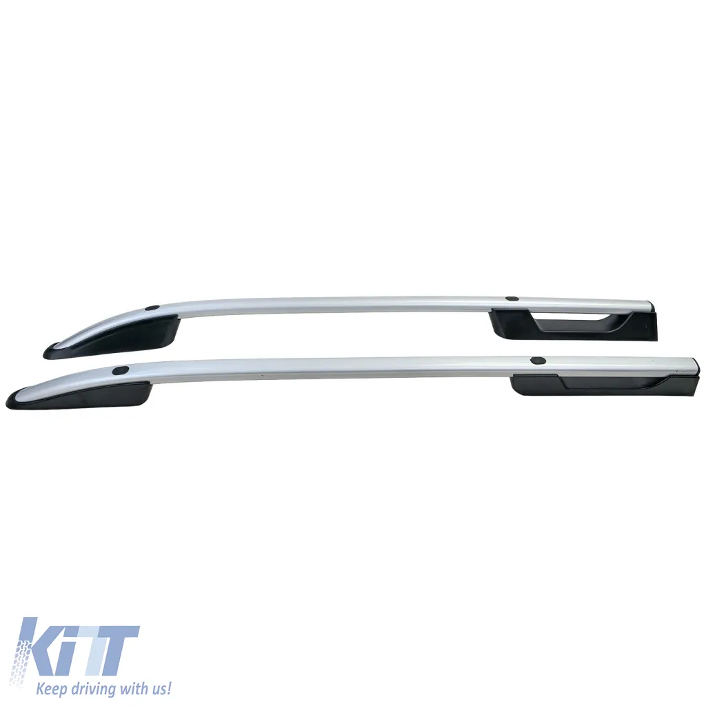 Aluminum roof railing silver retrofit suitable for VW Amarok I 2010-2022