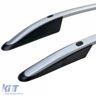 Aluminum roof railing silver retrofit suitable for VW Amarok I 2010-2022-image-6326396