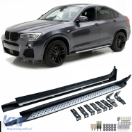 Aluminum running boards OE style side protection with ABE fits BMW X4 F26 2014-2018 - ODRBSSB6030187