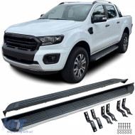 Aluminum running boards side protection OE look suitable for Ford Ranger T6 T7 T8 12-23 - ODRBSSF6014939
