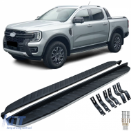 Aluminum running boards side protection OE look suitable for Ford Ranger T9 from 2023 - ODRBSSF6014991