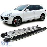 Aluminum running boards side protection OE style with ABE for Porsche Cayenne 92A 10-17 - ODRBSSP6012200