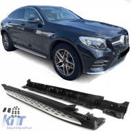 Aluminum Running Boards Side Protection OE Style for Mercedes GLC Coupe C253 16-22 - ODRBSSM6013451