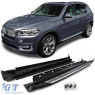 Aluminum running boards side protection OE style with ABE suitable for BMW X5 F15 13-18 - ODRBSSB6014260