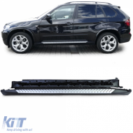 Aluminum running boards sills OE look with ABE suitable for BMW X5 E70 06-13-image-6257637