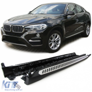 Aluminum running boards sills OE style with ABE suitable for BMW X6 F16 2014-2019 - ODRBSSB6012496