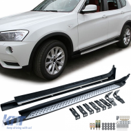 Aluminum side protection OE style running boards with ABE !! suitable for BMW X3 F25 10-17 - ODRBSSB6013368