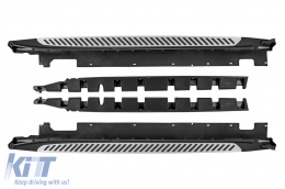 Aluminum side steps suitable for BMW X1 F48 after 2016, long wheelbase - ABBMRS6007032