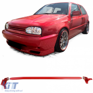 Aluminum strut bar adjustable red for front for VW Golf 4 + Bora 97-03
